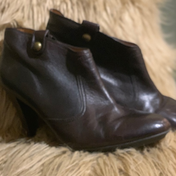 Brown Leather Booties - Picture 3 of 5